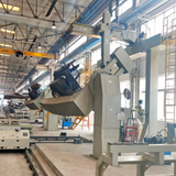 Excavator chassis welding robot workstation